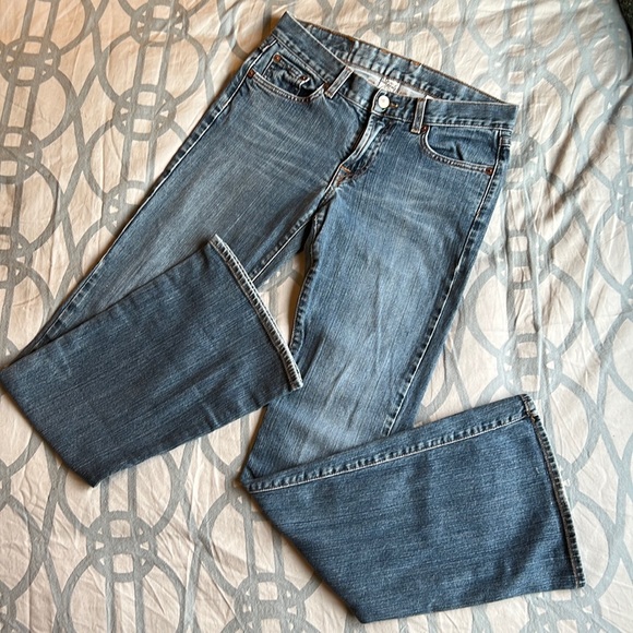 Lucky Brand Denim - Lucky Brand Dungarees Mid-Rise Flare Denim Jeans Women’s 2/26 by GENE MONTESANO